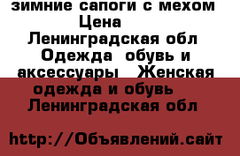 зимние сапоги с мехом   › Цена ­ 150 - Ленинградская обл. Одежда, обувь и аксессуары » Женская одежда и обувь   . Ленинградская обл.